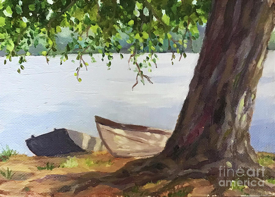 Beaver Lake Afternoon Painting by Anne Marie Brown