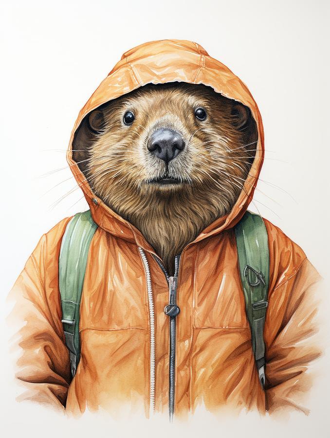 Beaver Painting by Land of Dreams