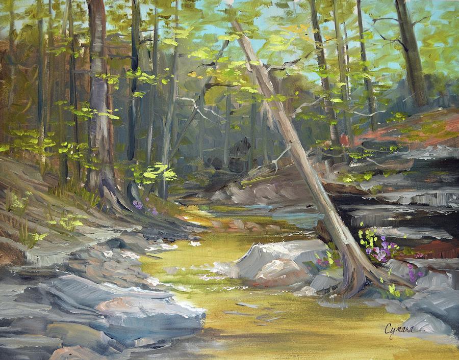 Beavers Bend Creek 2 Painting by Cynara Shelton