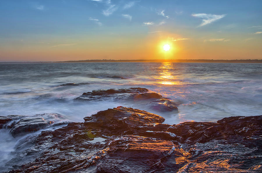 Beavertail State Park Sunset Photograph by Juergen Roth