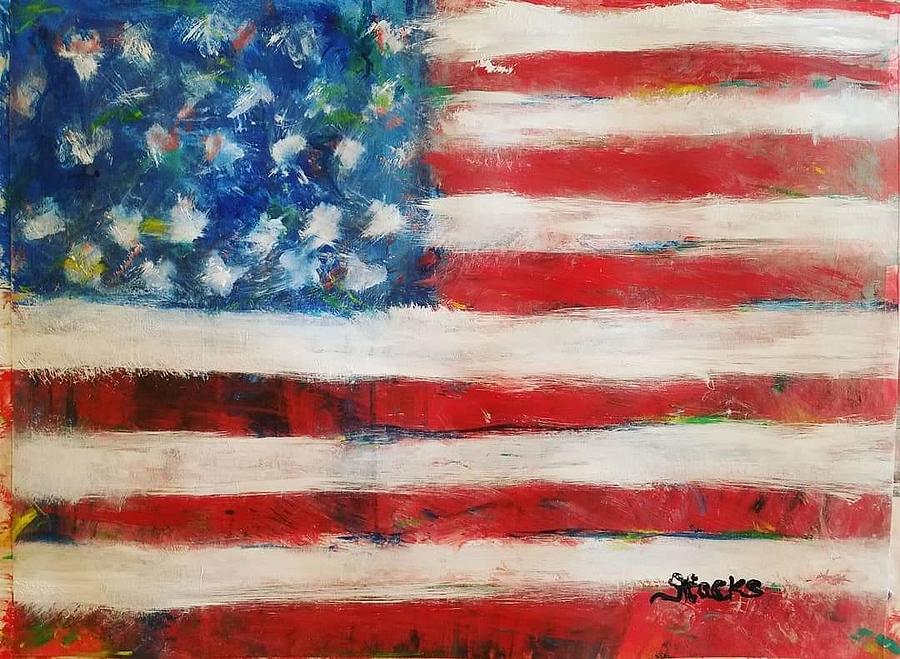 Because We the People Painting by Kimberly Stacks - Fine Art America