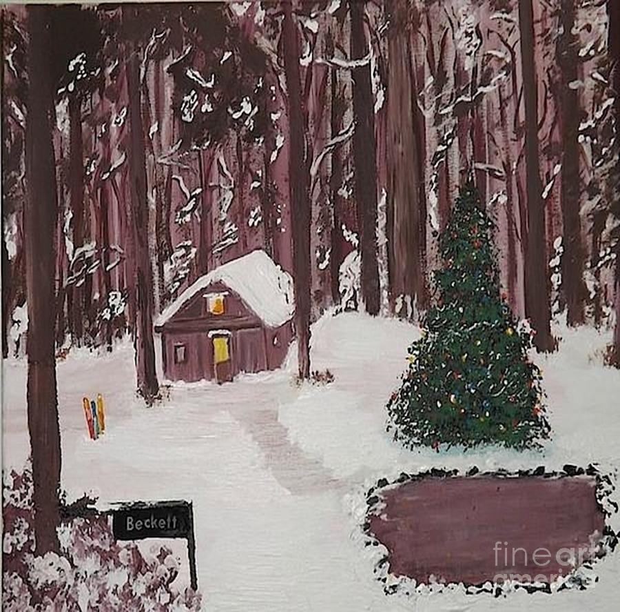 Beckett Winter Retreat Painting by Denise Morgan