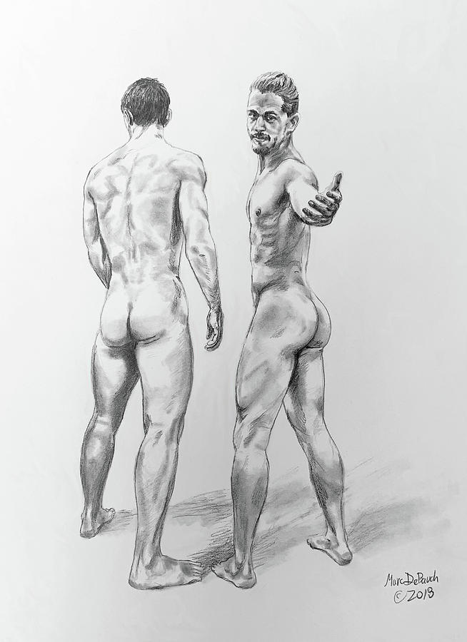 Beckoning Bros Drawing by Marc DeBauch