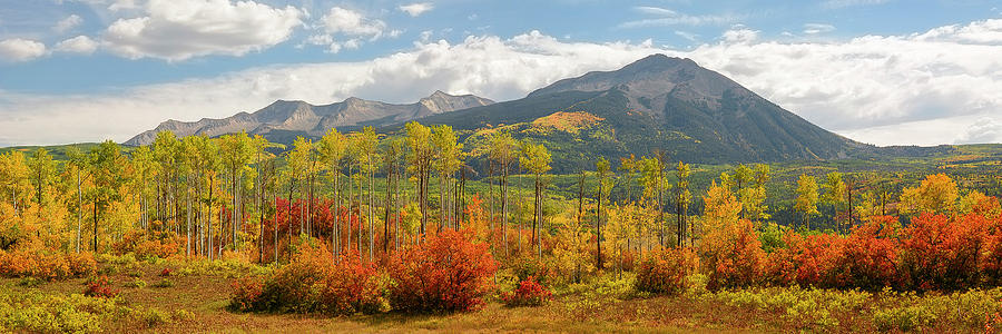 Beckwith Autumn Panorama Photograph by Aaron Spong