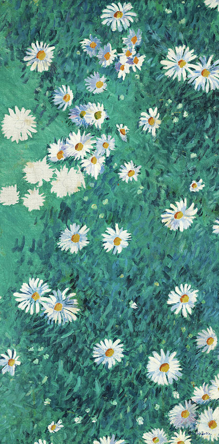 Bed of Daisies, No.1 Painting by Gustave Caillebotte - Pixels