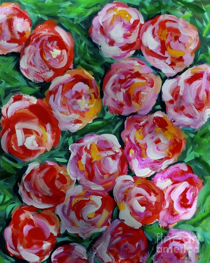 Bed of Roses Painting by Melinda Etzold