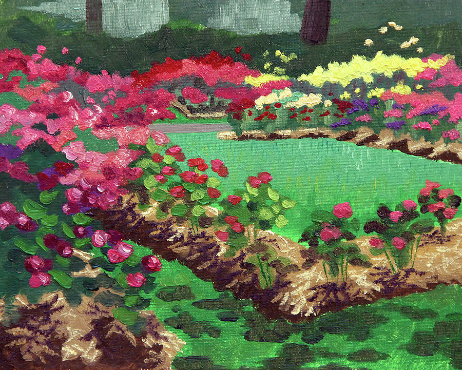 Bed of Roses, Whetstone Park Painting by Katherine Crowley