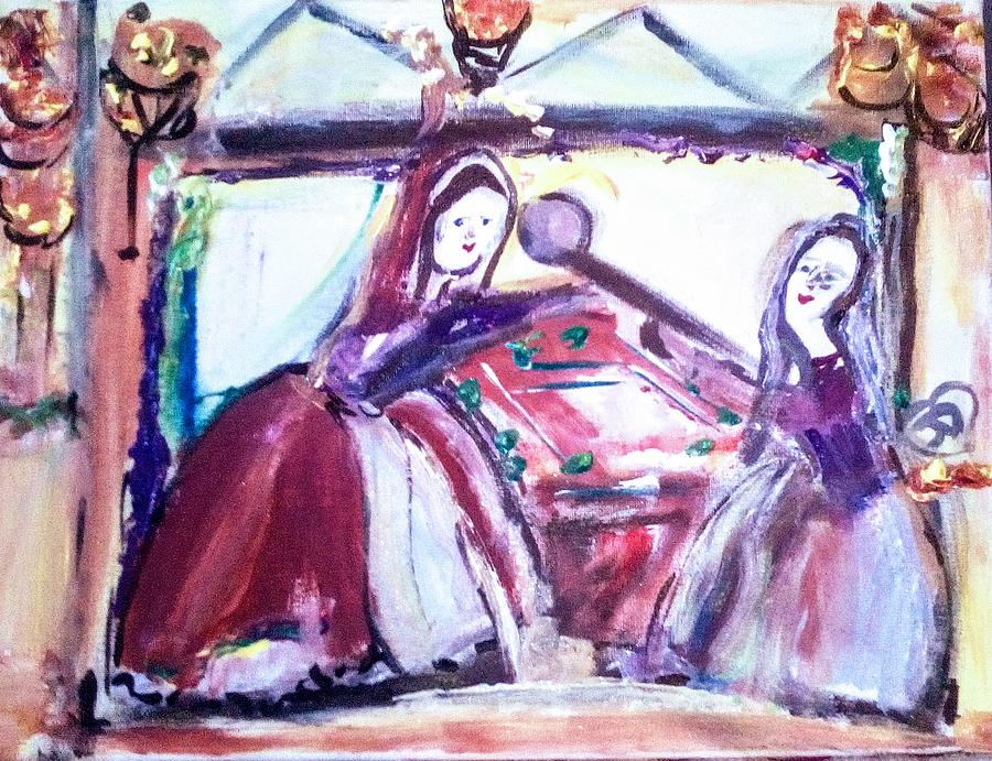Bed Warming Painting by Judith Desrosiers