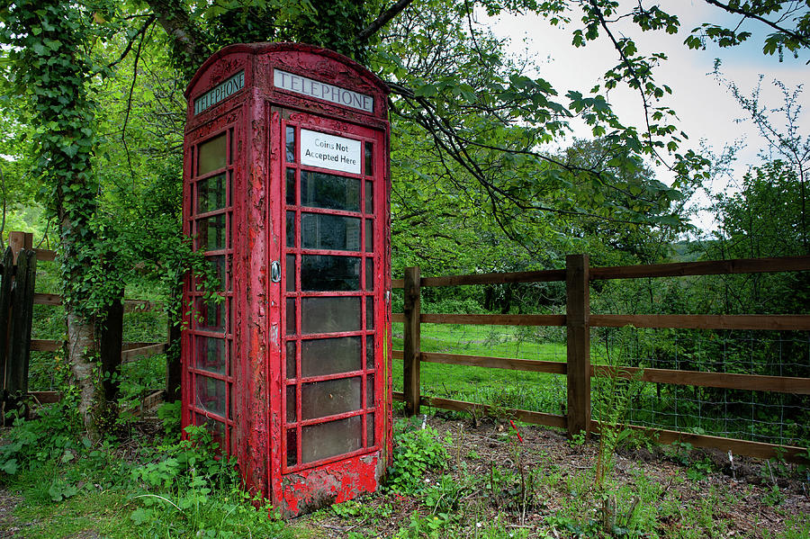 Bedford Bridge Red Telephone Box Dartmoor Photograph by Helen Jackson