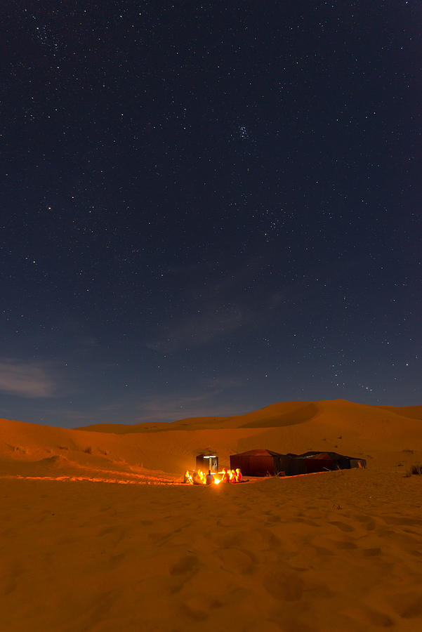 Bedouin night camp in Sahara desert Merzouga, Morocco Photograph by Stefan Cristian Cioata
