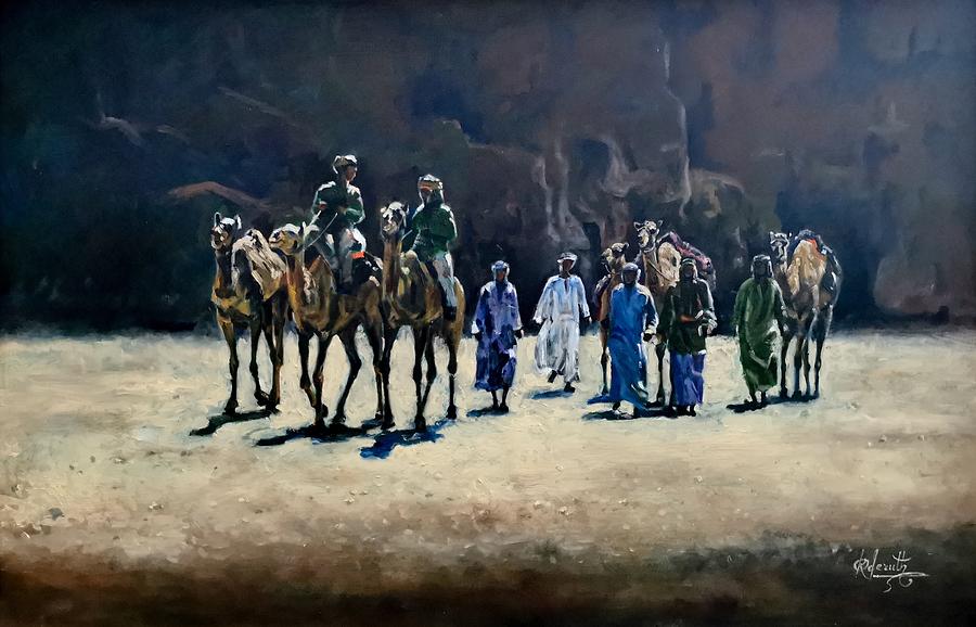 Bedouins Painting by Raouf Oderuth