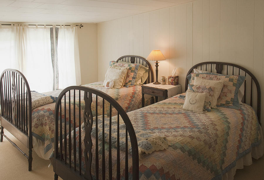 Bedroom of summer cottage Photograph by Scott Barrow