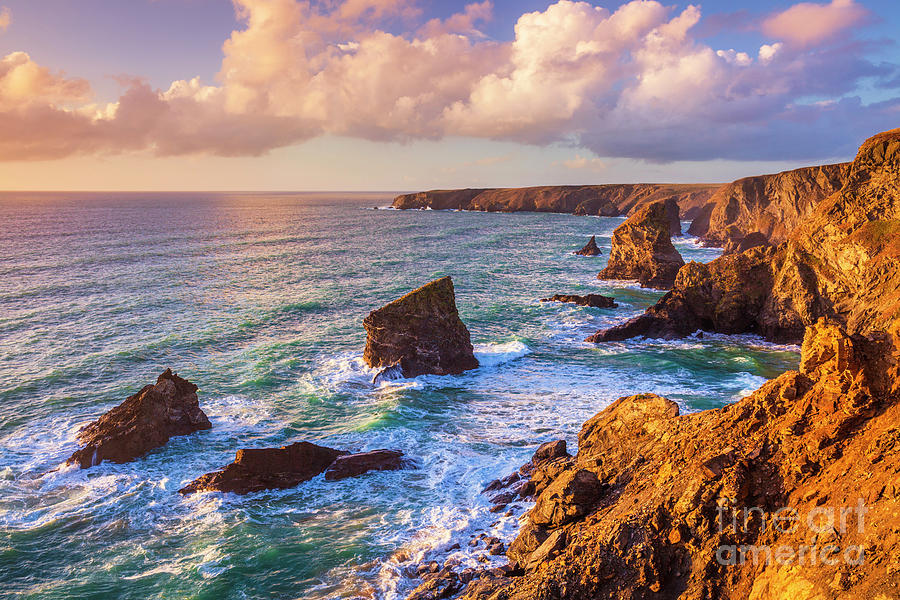 Bedruthan Steps, Cornwall, England Photograph by Neale And Judith Clark