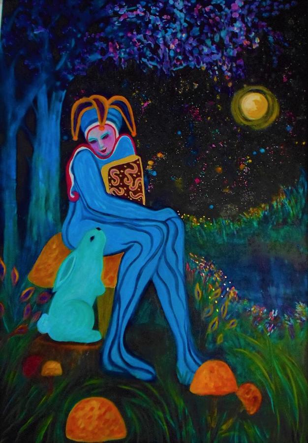 Bedtime Story Painting by Carolyn LeGrand