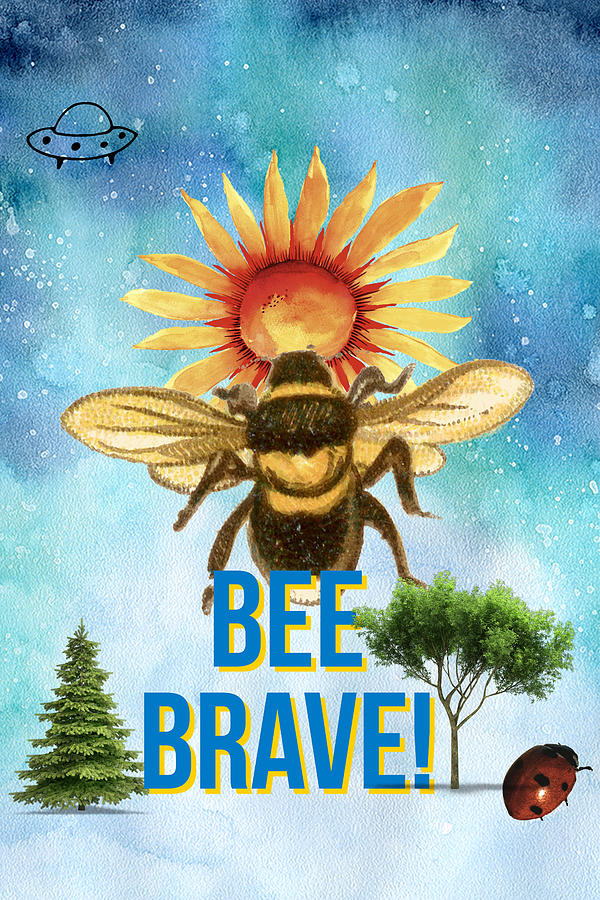 Bee Brave Photograph by W Craig Photography