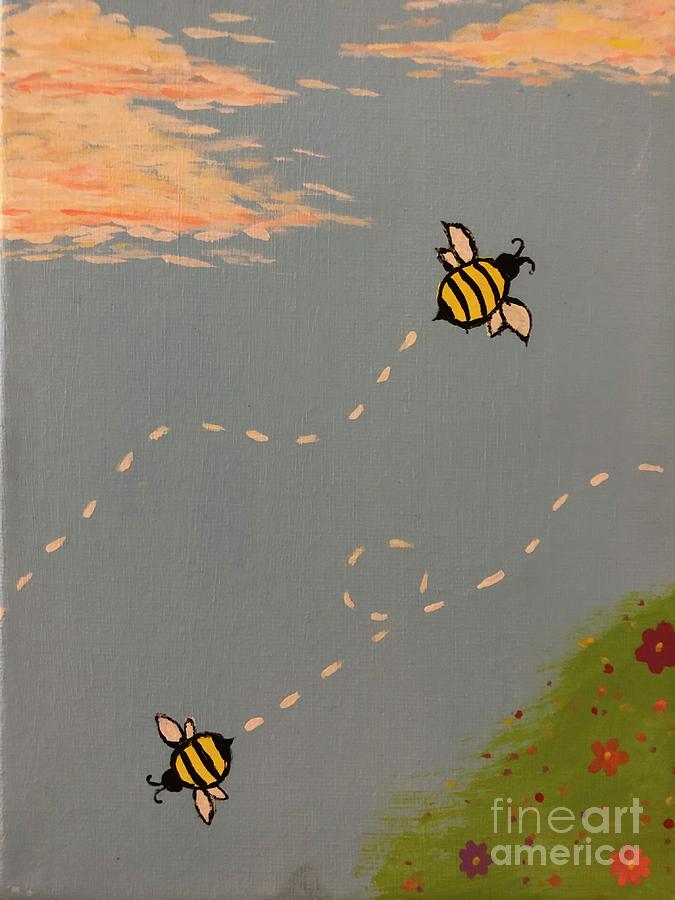 Bee Painting by Bridgette Gomes