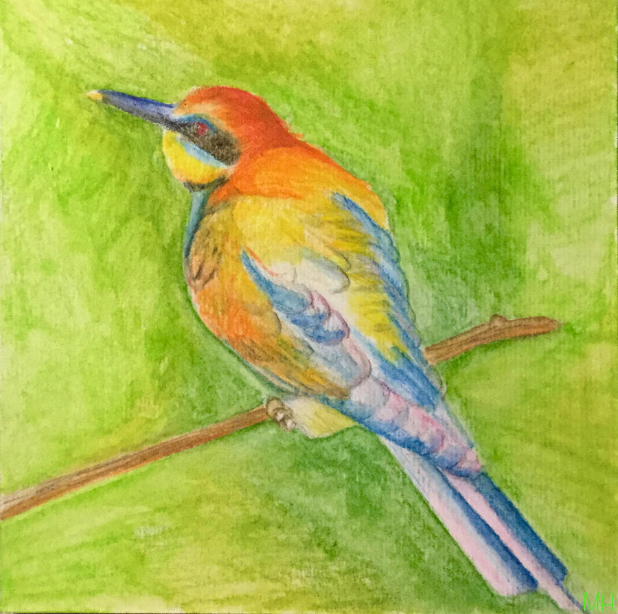 Bee Eater Painting by Monica Habib