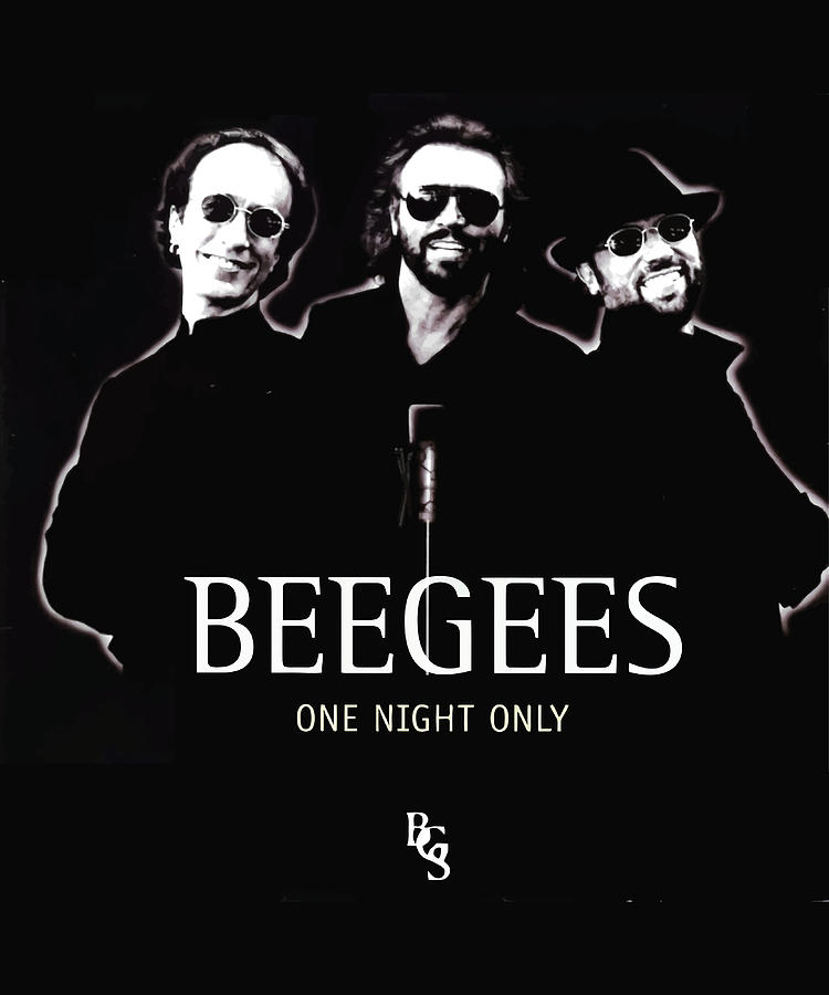 Bee Gees One Night Only Poster nostalgia Painting by Joe Taylor | Fine ...