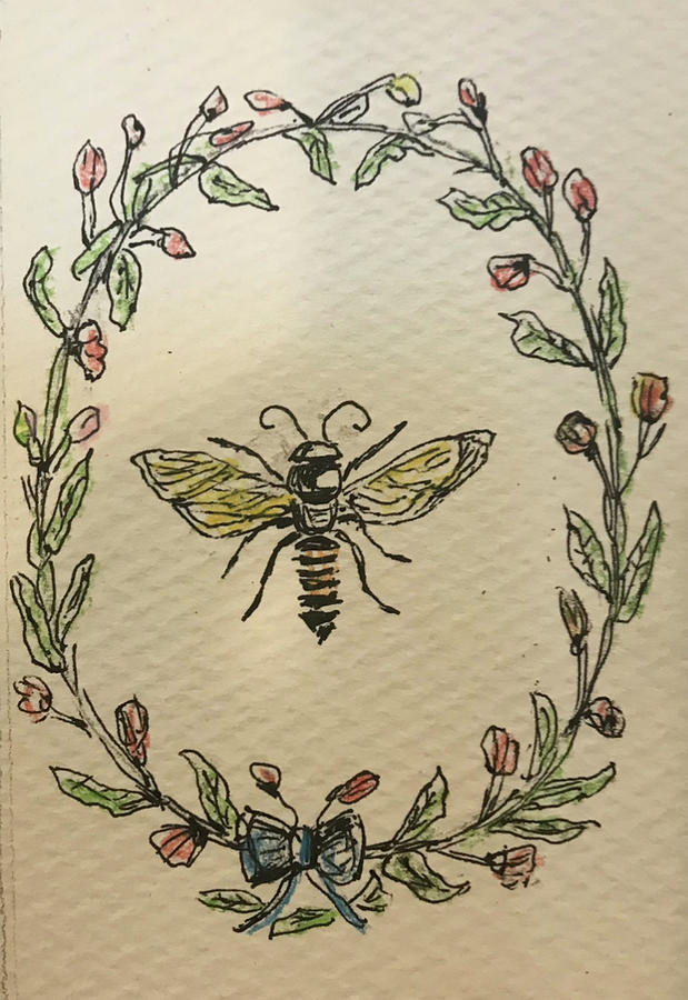 Bee Good Painting by Denice Palanuk Wilson