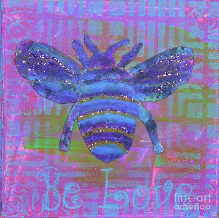 Bee Love Painting by Lisa Crisman