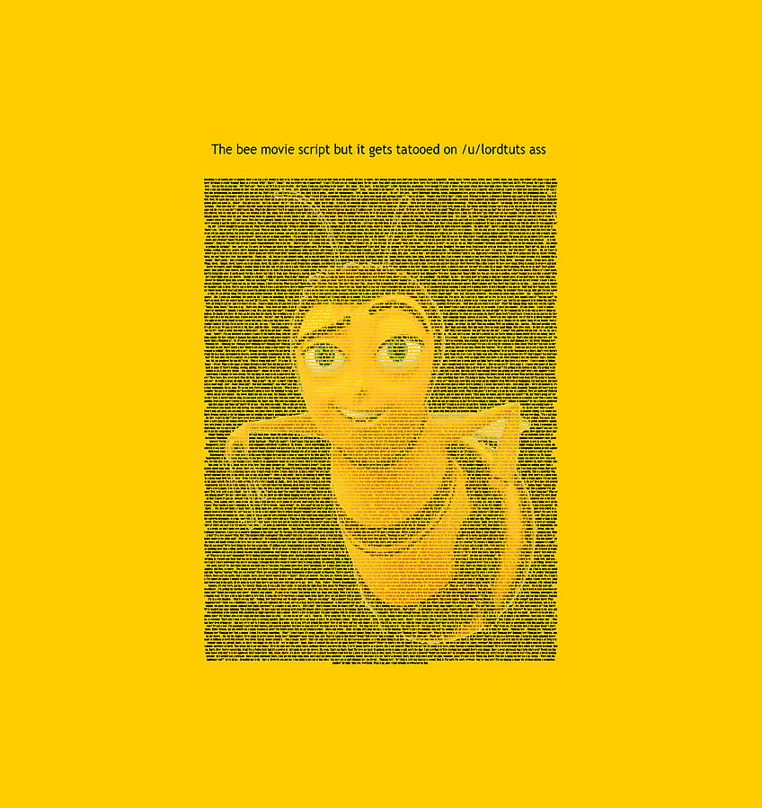 Bee Movie Script T-Shirts for Sale