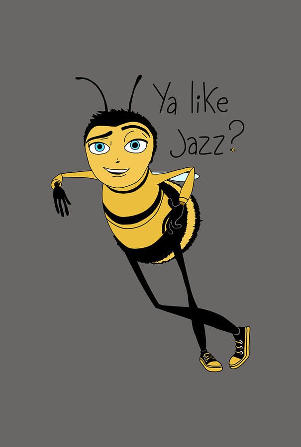 Bee movie ya like jazz Lightweight Painting by Karl Reid