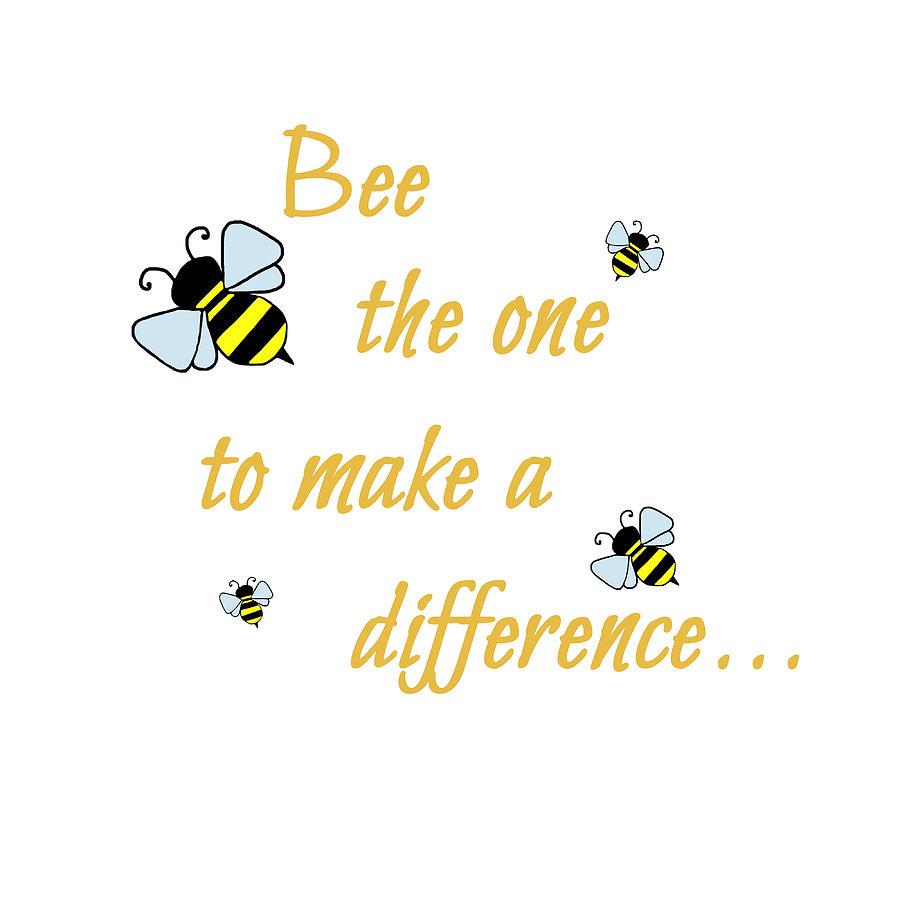 Bee The One To Make A Difference Poster Retro Painting By Adele Nikki 