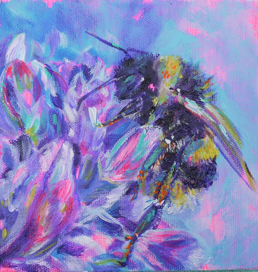 Insects Painting - BEE utiful by Karin McCombe Jones