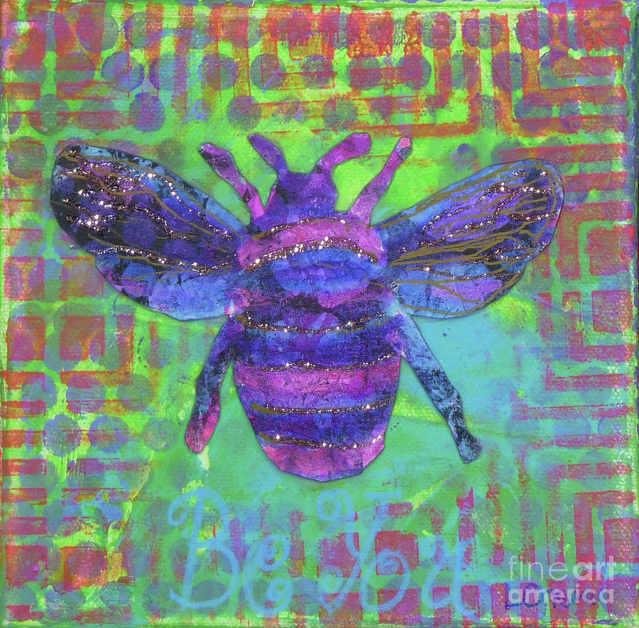 Bee You Painting by Lisa Crisman