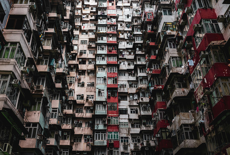 Beehive-like building in city Hong Kong Photograph by Manolo Garcia ...