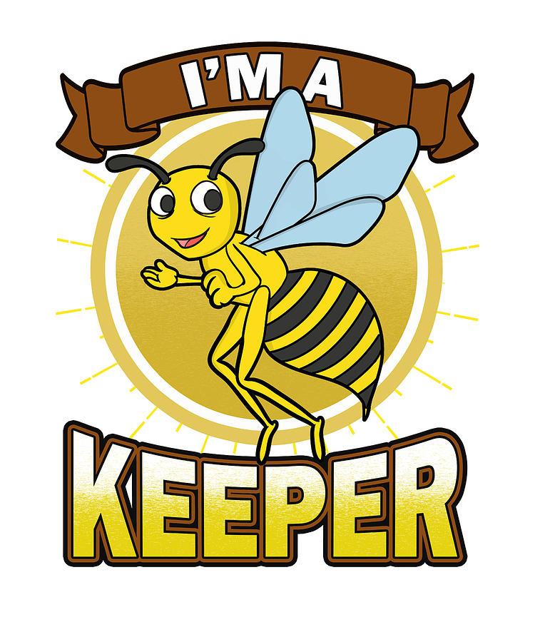 Beekeeper Im a Beekeeper Funny Bee Gift Drawing by Kanig Designs - Pixels