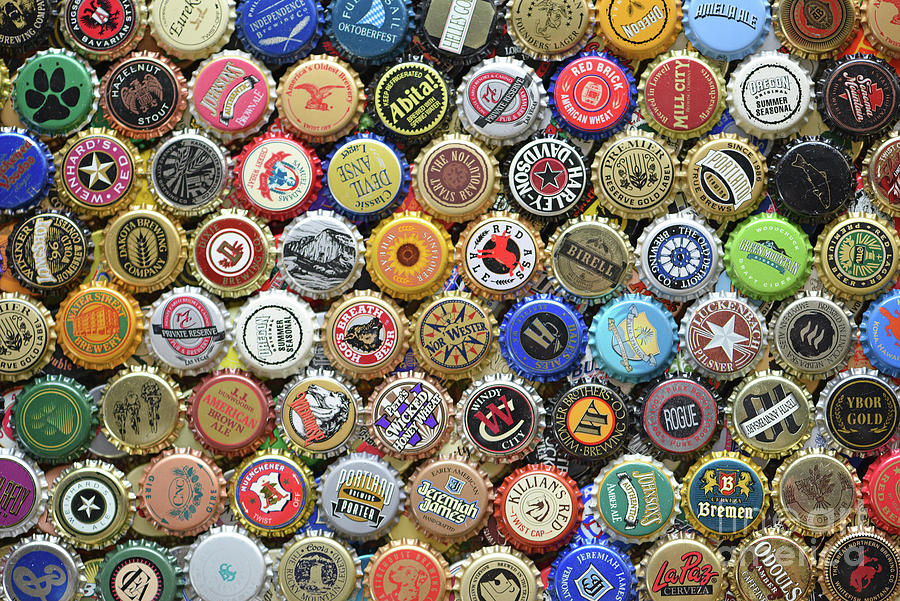 Beer And Ale Caps #6 Photograph by Robert Tubesing - Fine Art America