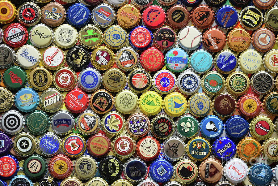 Beer And Ale Caps Photograph by Robert Tubesing | Fine Art America