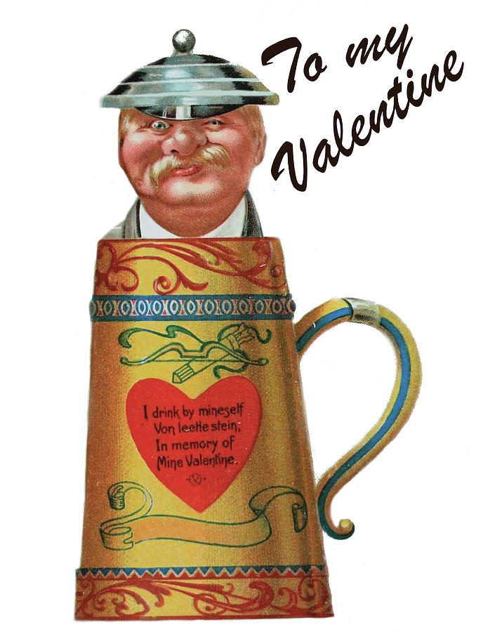 Beer Lover Valentine Digital Art by Long Shot