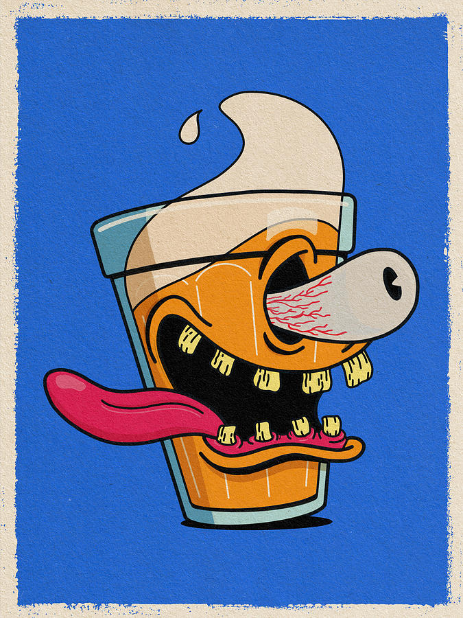 Beer Monster Digital Art By Geraldo Bezerra - Pixels