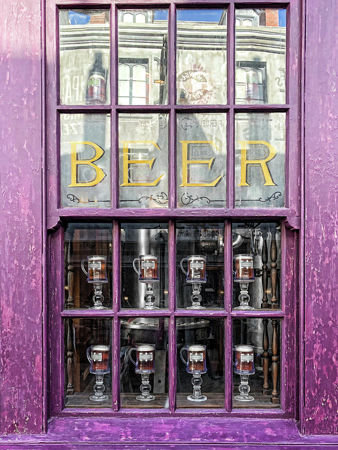 Beer Purple Window Photograph