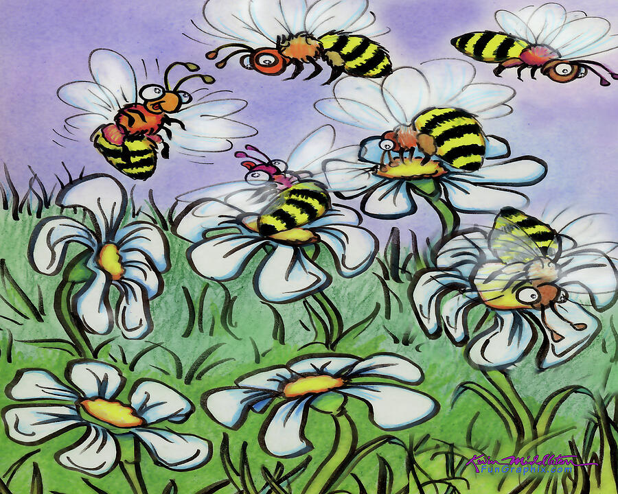 Bees Digital Art