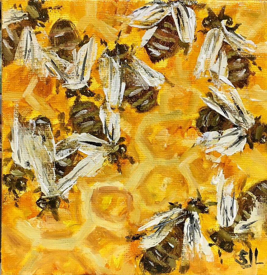 Bees Painting by Susan Lang - Fine Art America