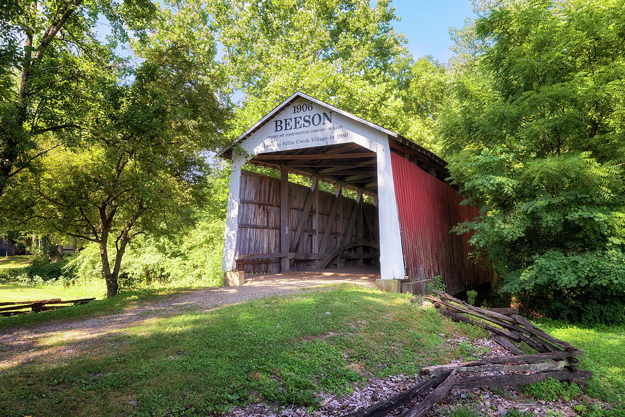 Beeson Covered Bridge - Parke County, Indiana Photograph by Susan Rissi Tregoning