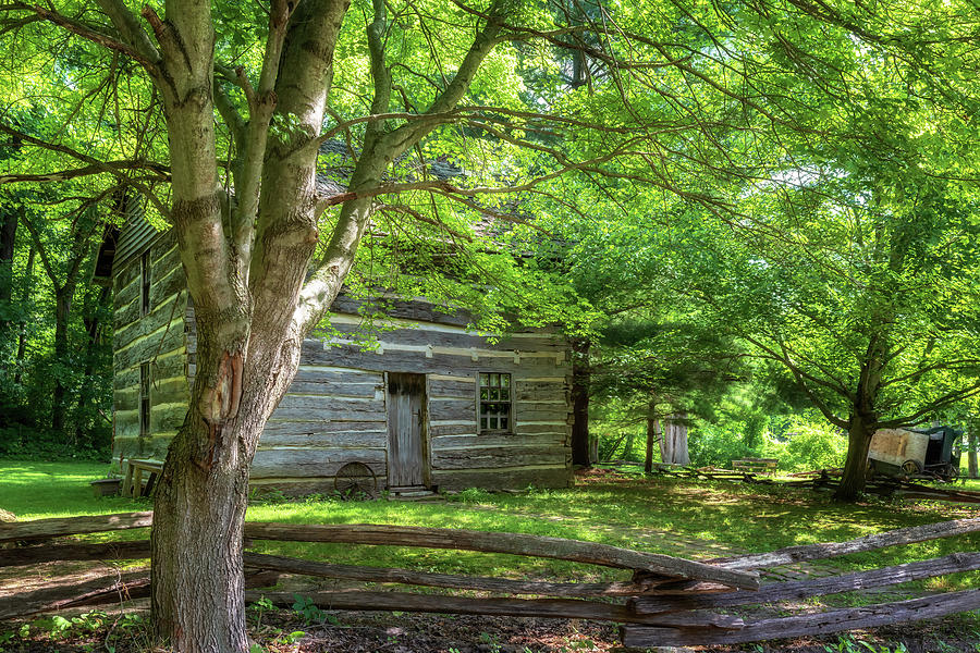 Beeson Family Cabin - Billie Creek Village Photograph by Susan Rissi Tregoning