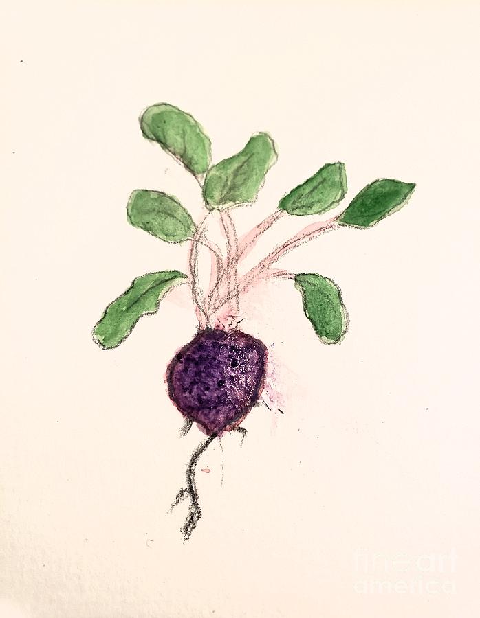 Beet Root Painting by Margaret Welsh Willowsilk