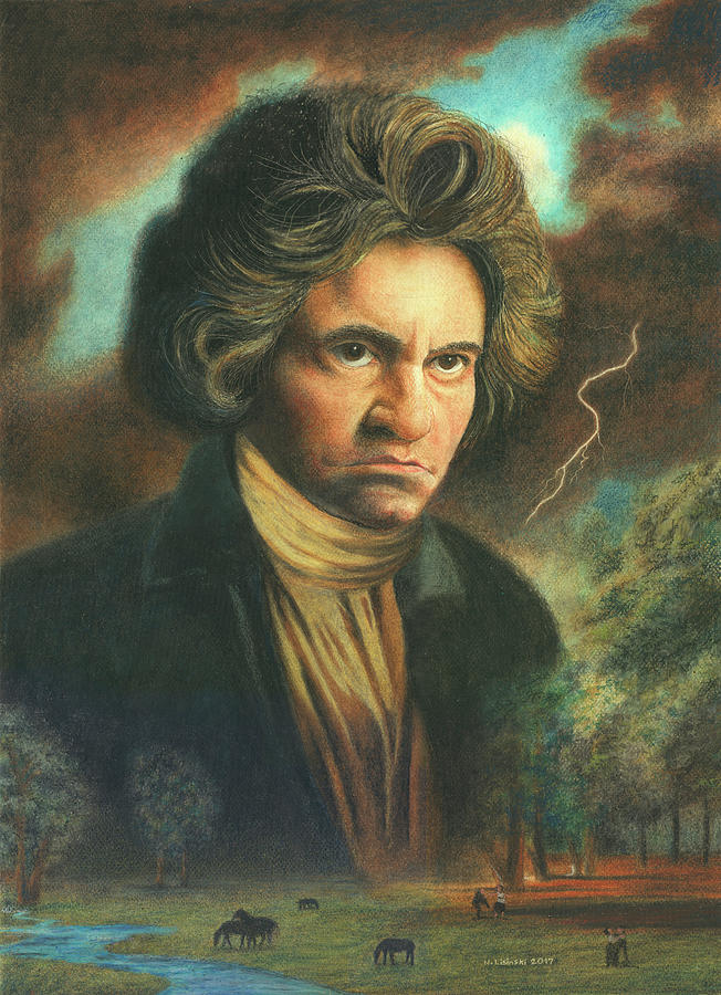 Beethoven - A Force of Nature Painting by Norb Lisinski
