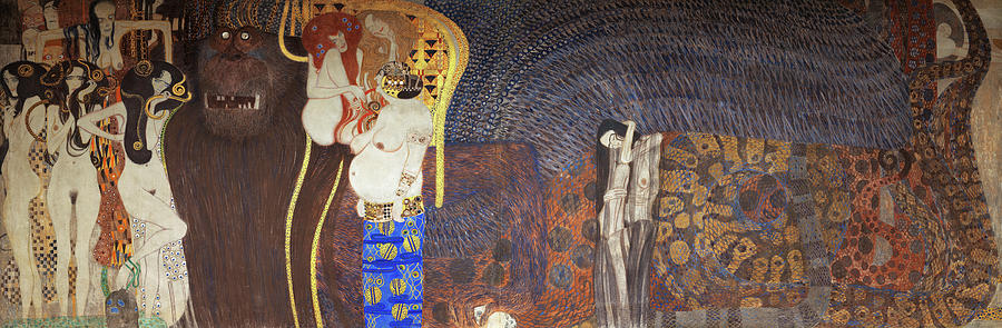 Beethoven Movie Painting - Beethoven Frieze, 1902 by Gustav Klimt