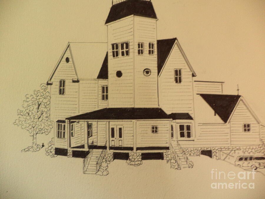 beetlejuice-house-ink-drawing-drawing-by-donald-northup