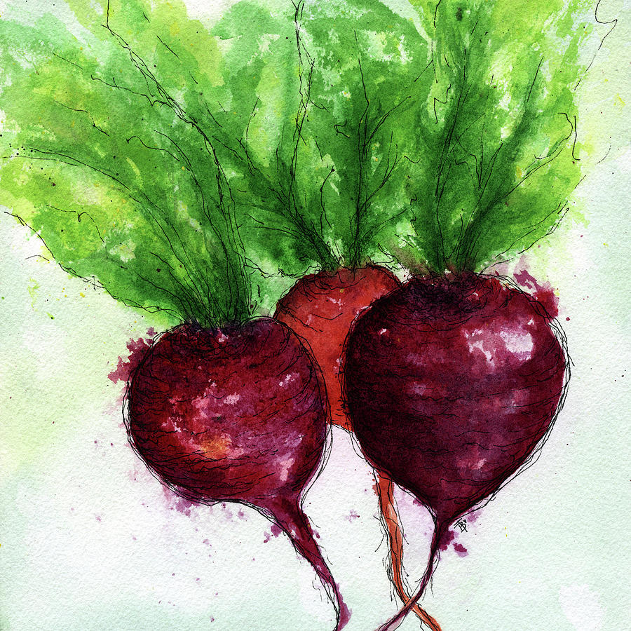 Beets Painting by Beth Taylor