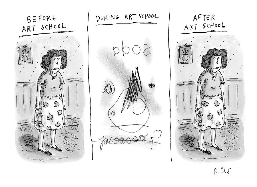 Before During And After Drawing by Roz Chast