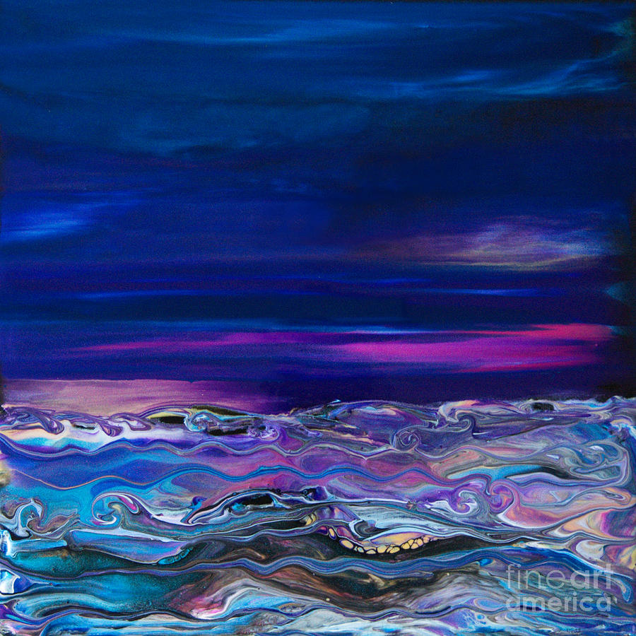 Enchanted Ocean 8670 Painting by Priscilla Batzell Expressionist Art Studio Gallery