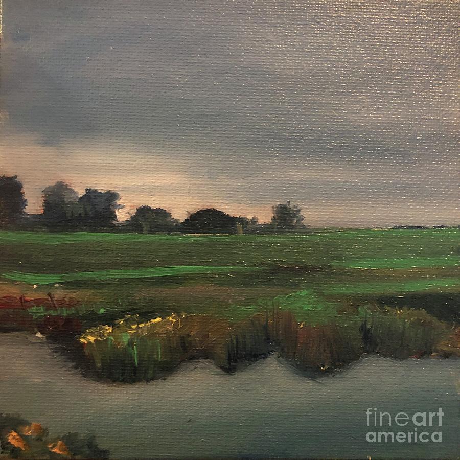 Before Sunset Painting by Manuela Woolsey