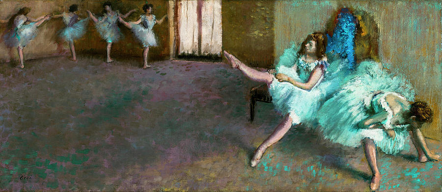 Before The Ballet Painting by Edgar Degas - Fine Art America