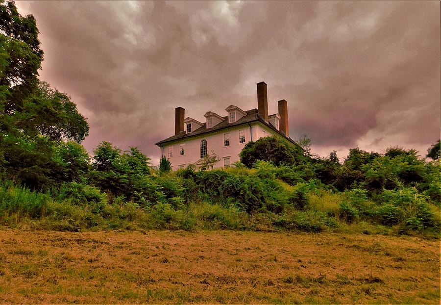 - Before the storm - - Hamilton House - South Berwick, Maine Photograph by THERESA Nye